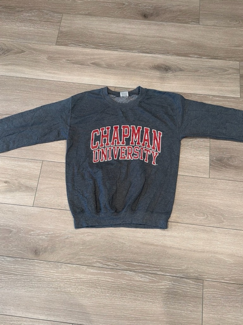 Chapman Unisex University Heather Gray Crewneck Sweatshirt